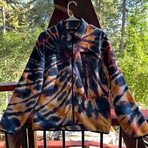 Tie dye fleece zip up!